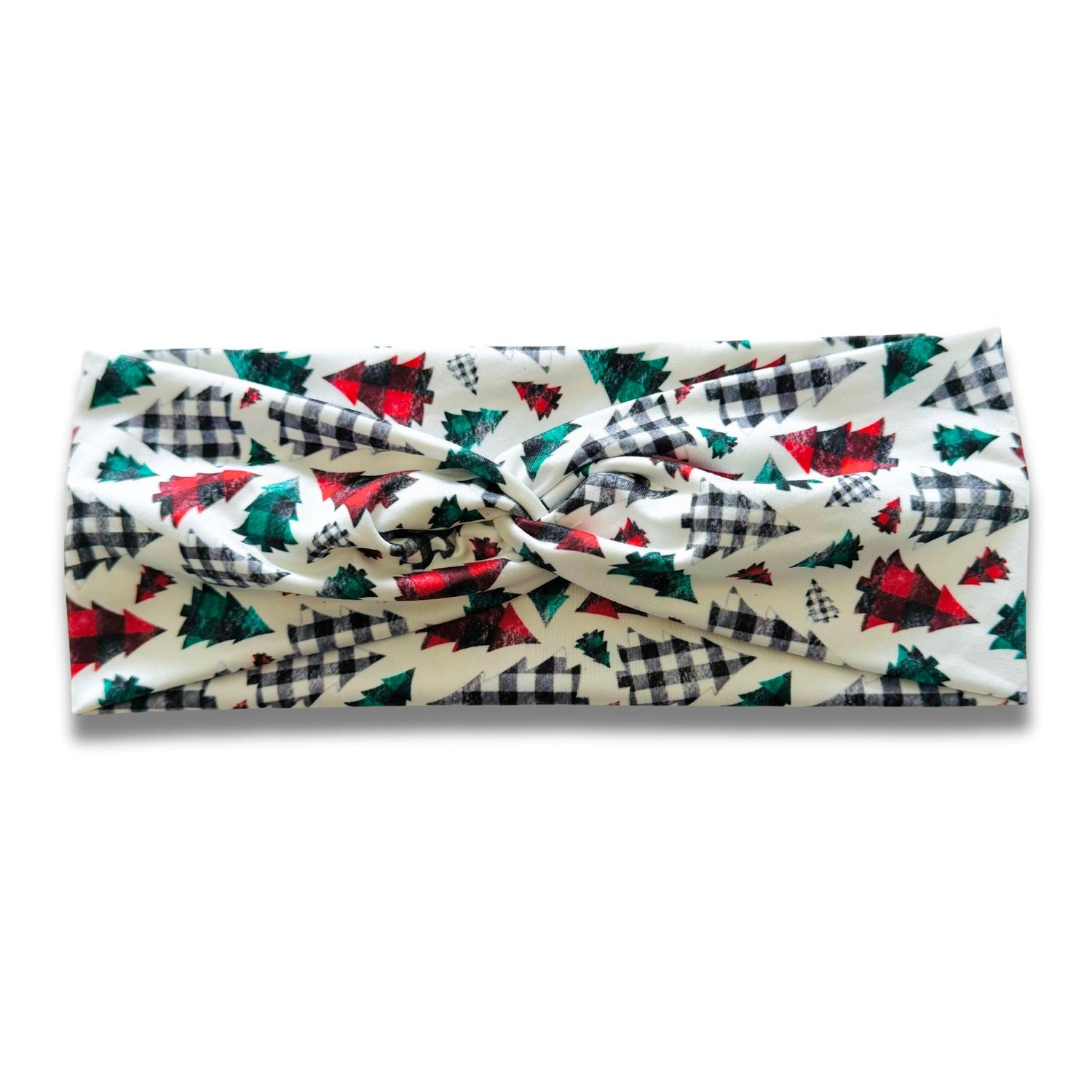 Buffalo Plaid Trees Sweetheart Headband (or removable tie option)  Sewing Sweethearts Sweetheart  