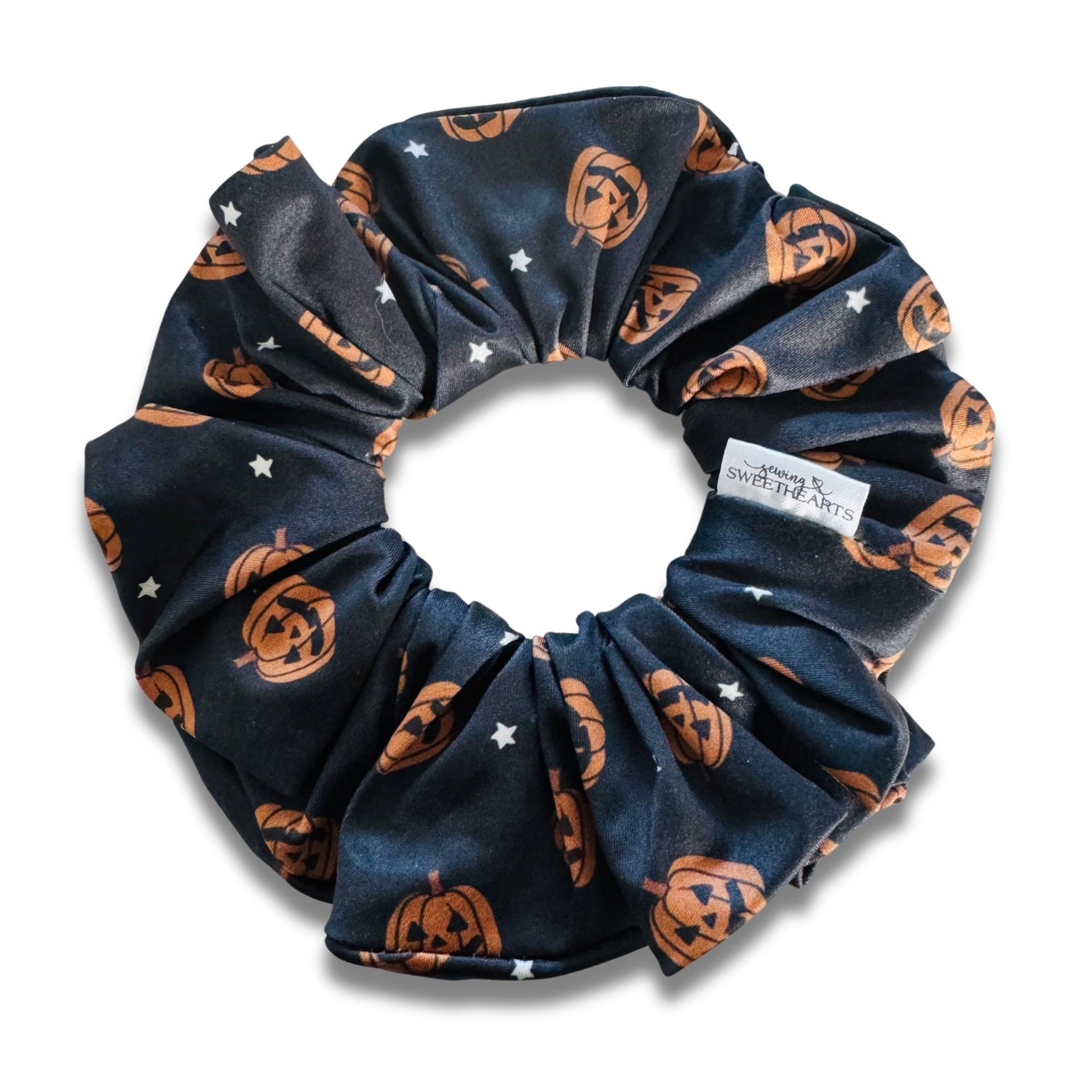 Jack O Lanterns Scrunchie  Sewing Sweethearts   