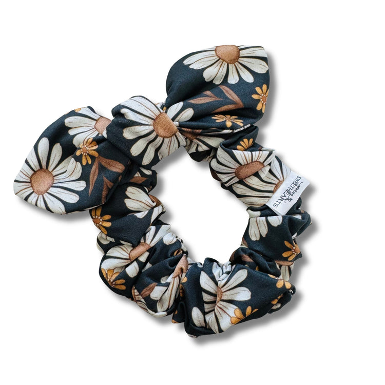 Fall Daisy Bow Scrunchie  Sewing Sweethearts   