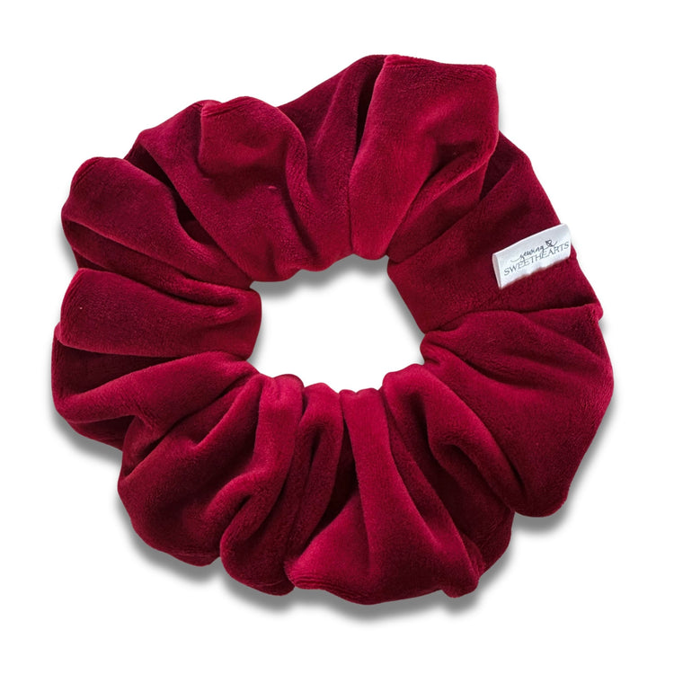 Cranberry Velvet Scrunchie  Sewing Sweethearts   