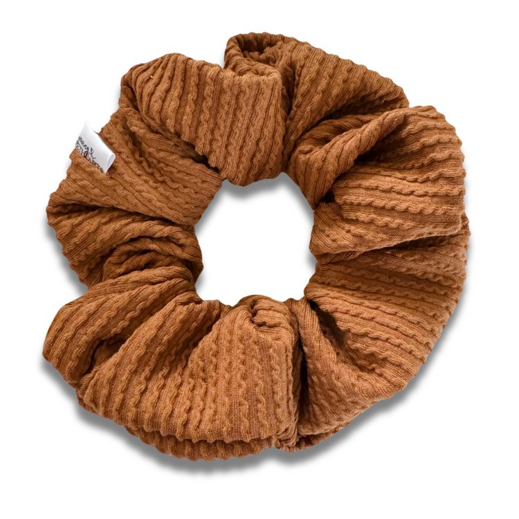 Caramel Wavy Ribbed Scrunchie  Sewing Sweethearts   