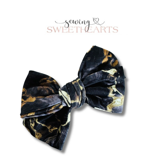 Black Geode Bow  Sewing Sweethearts   