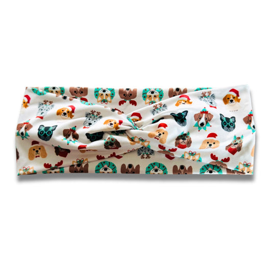 Festive Pups Sweetheart Headband (or removable tie option)  Sewing Sweethearts Sweetheart  