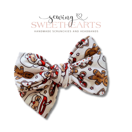 Santa Mugs Bow Sweet Minis Sewing Sweethearts   