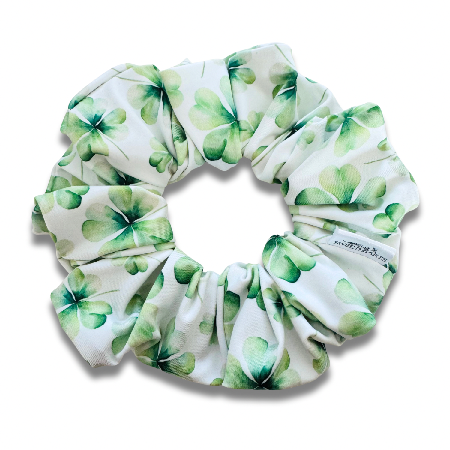 Lucky Clovers Scrunchie Sewing Sweethearts