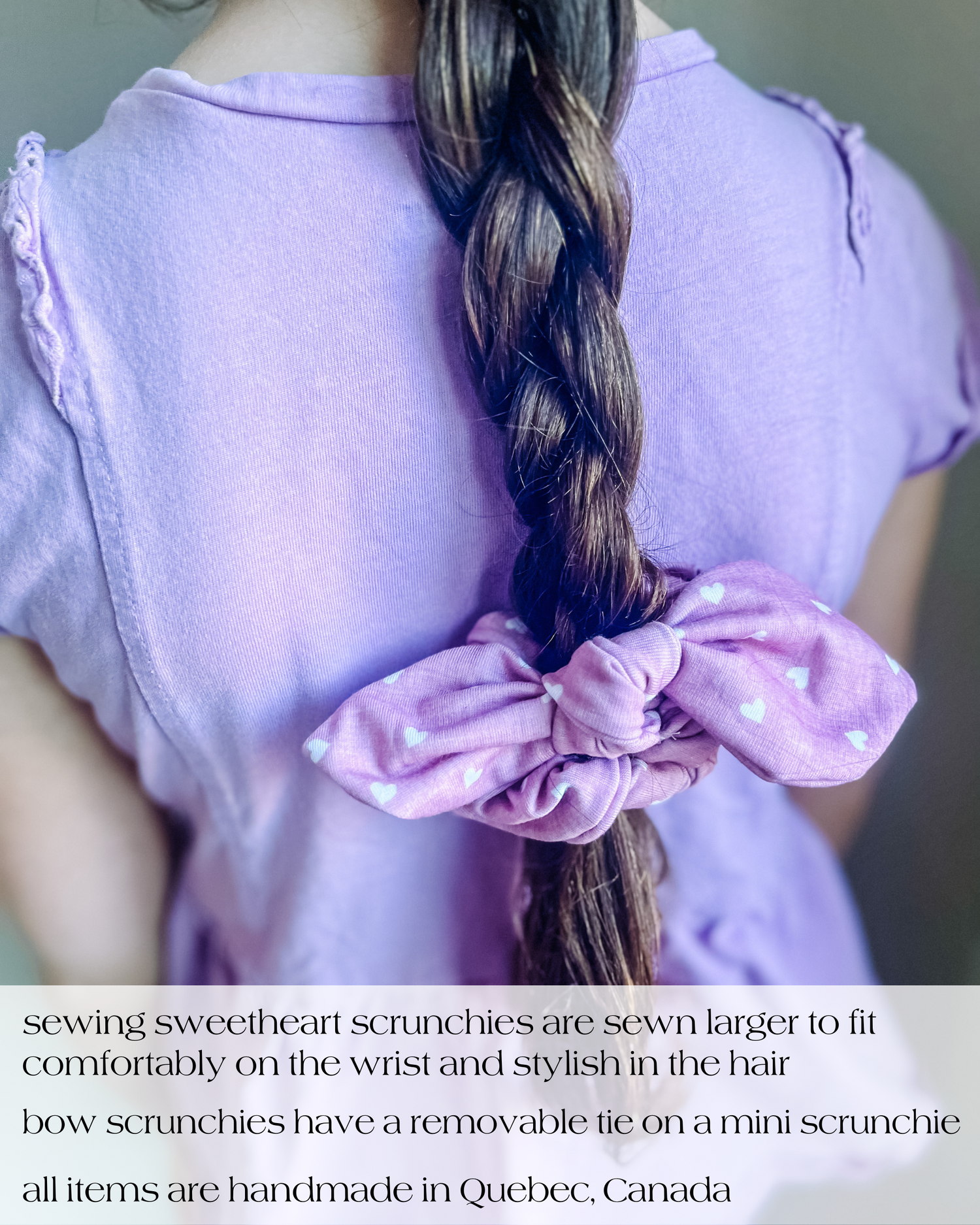 Reading Bow Scrunchie Sewing Sweethearts