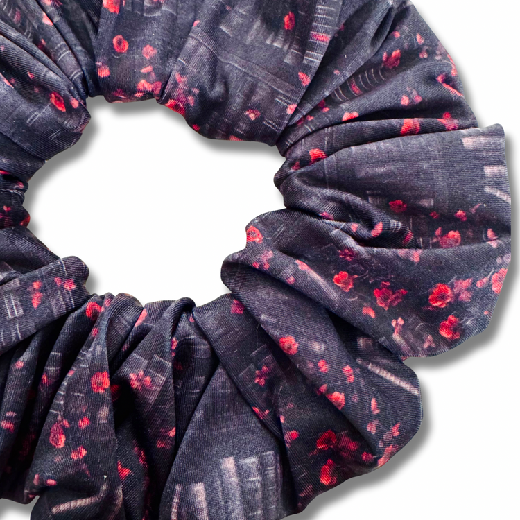 Dark Library Scrunchie Sewing Sweethearts