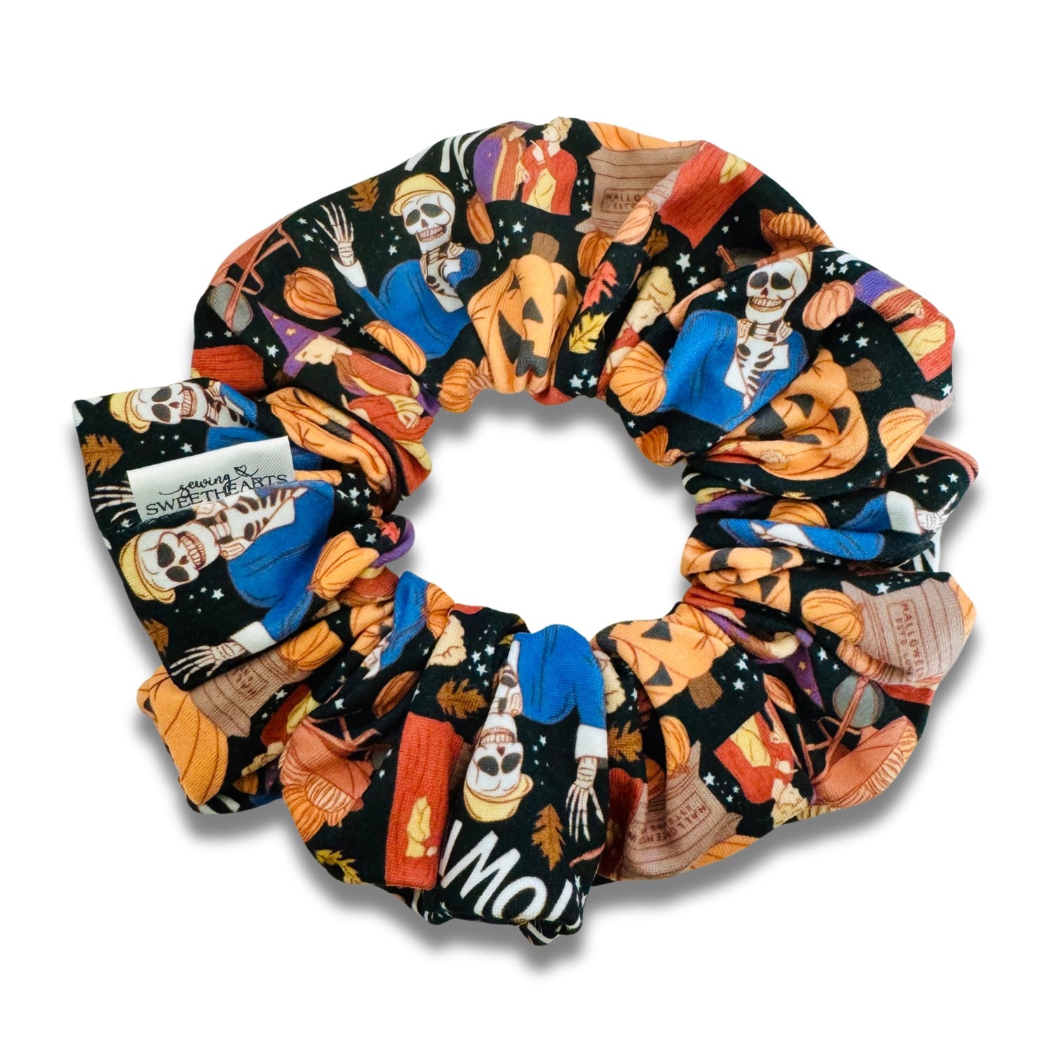 Halloween University Scrunchie  Sewing Sweethearts   