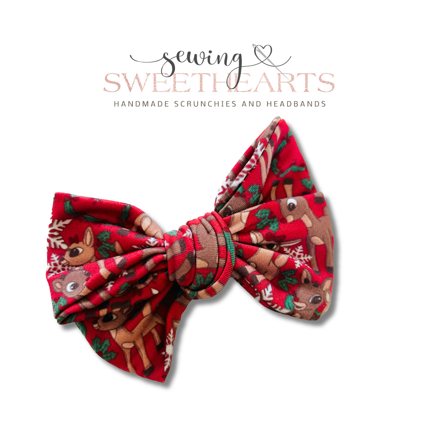 Reindeer Love Bow Sweet Minis Sewing Sweethearts   