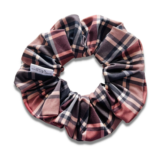 Terracotta Plaid Scrunchie  Sewing Sweethearts   