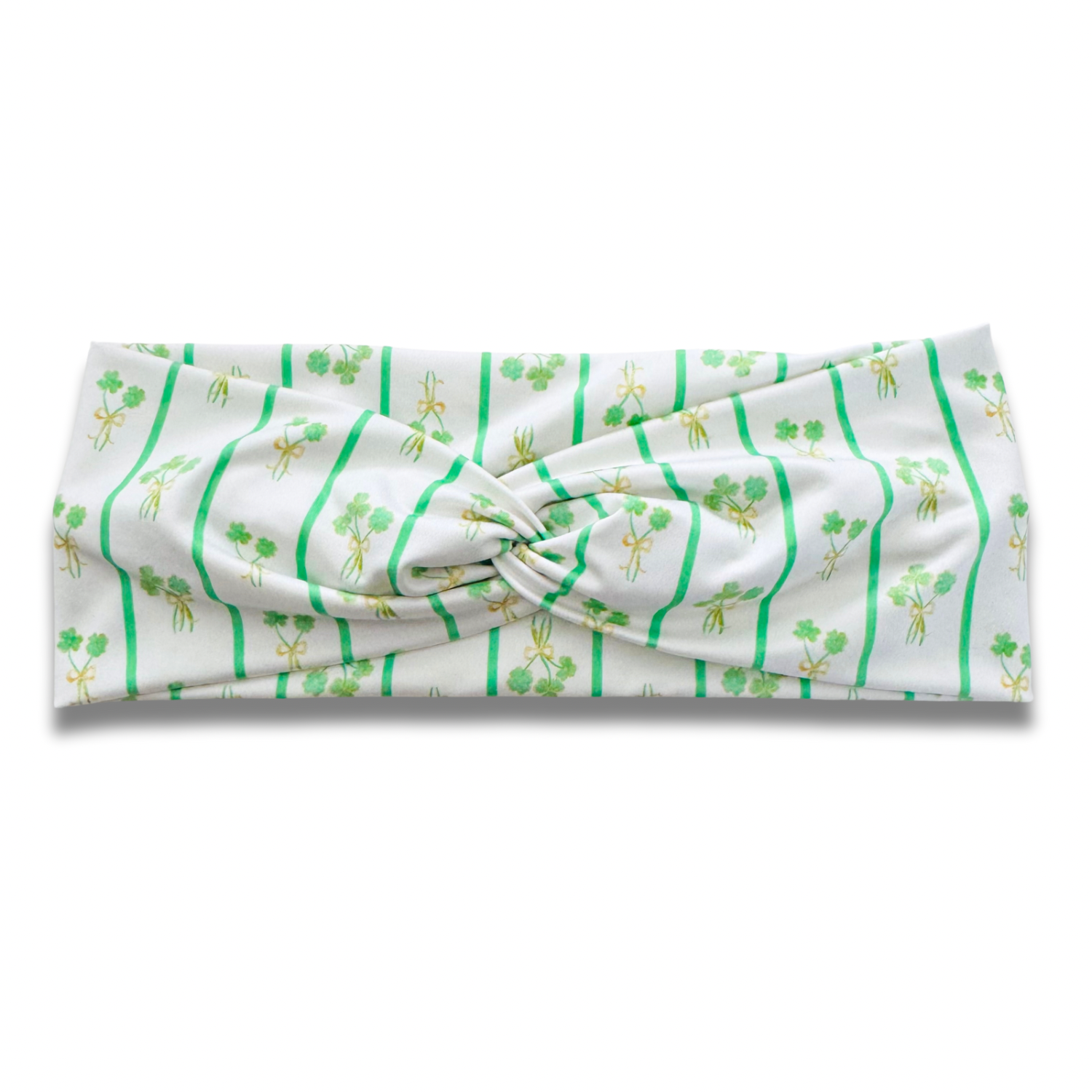 Shamrock Stripe Sweetheart Headband (or removable tie option) Sewing Sweethearts Sweetheart