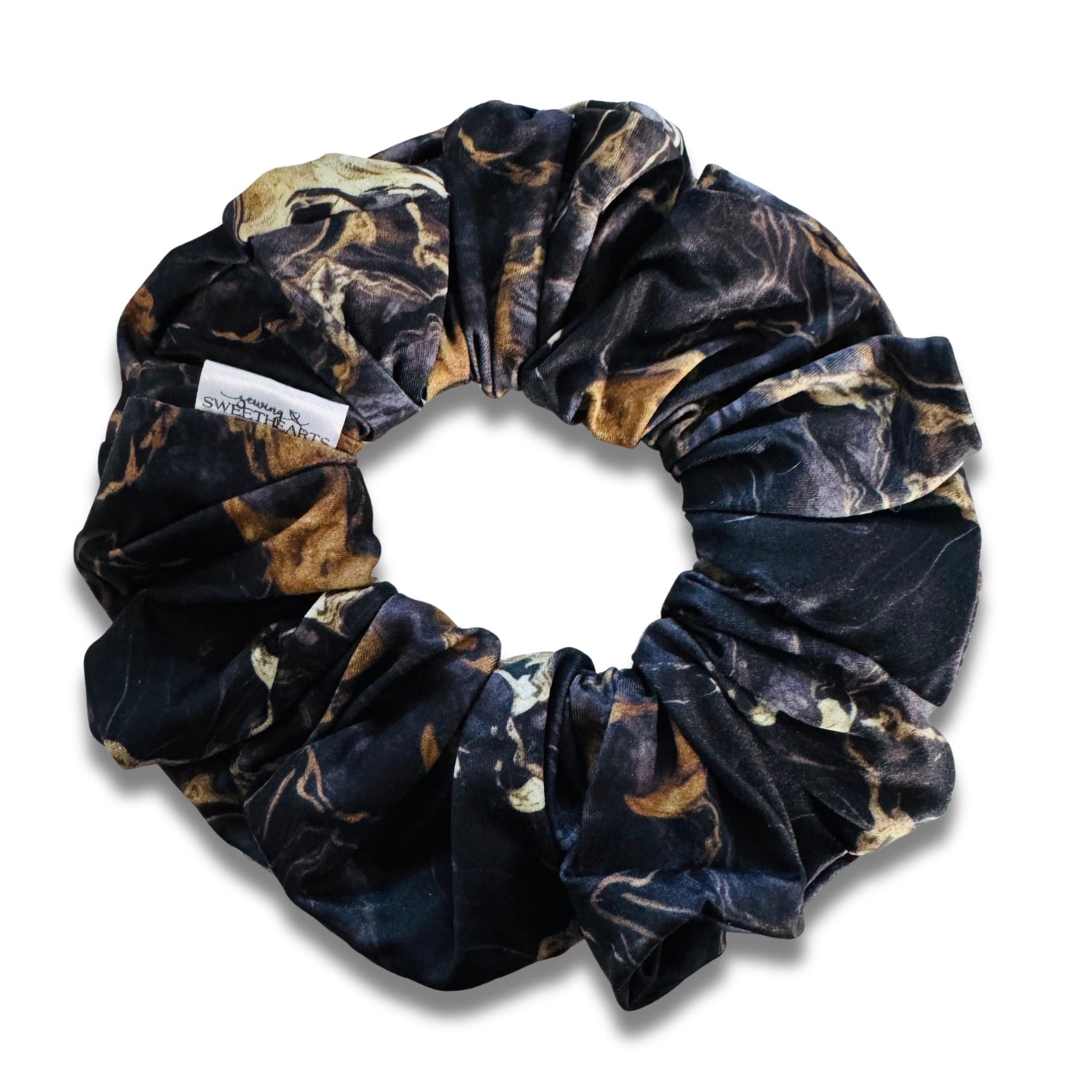 Black Geode Scrunchie  Sewing Sweethearts   