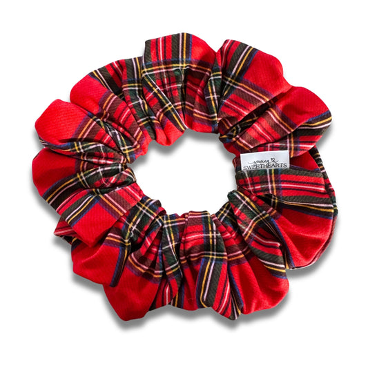 Red Plaid Scrunchie  Sewing Sweethearts   