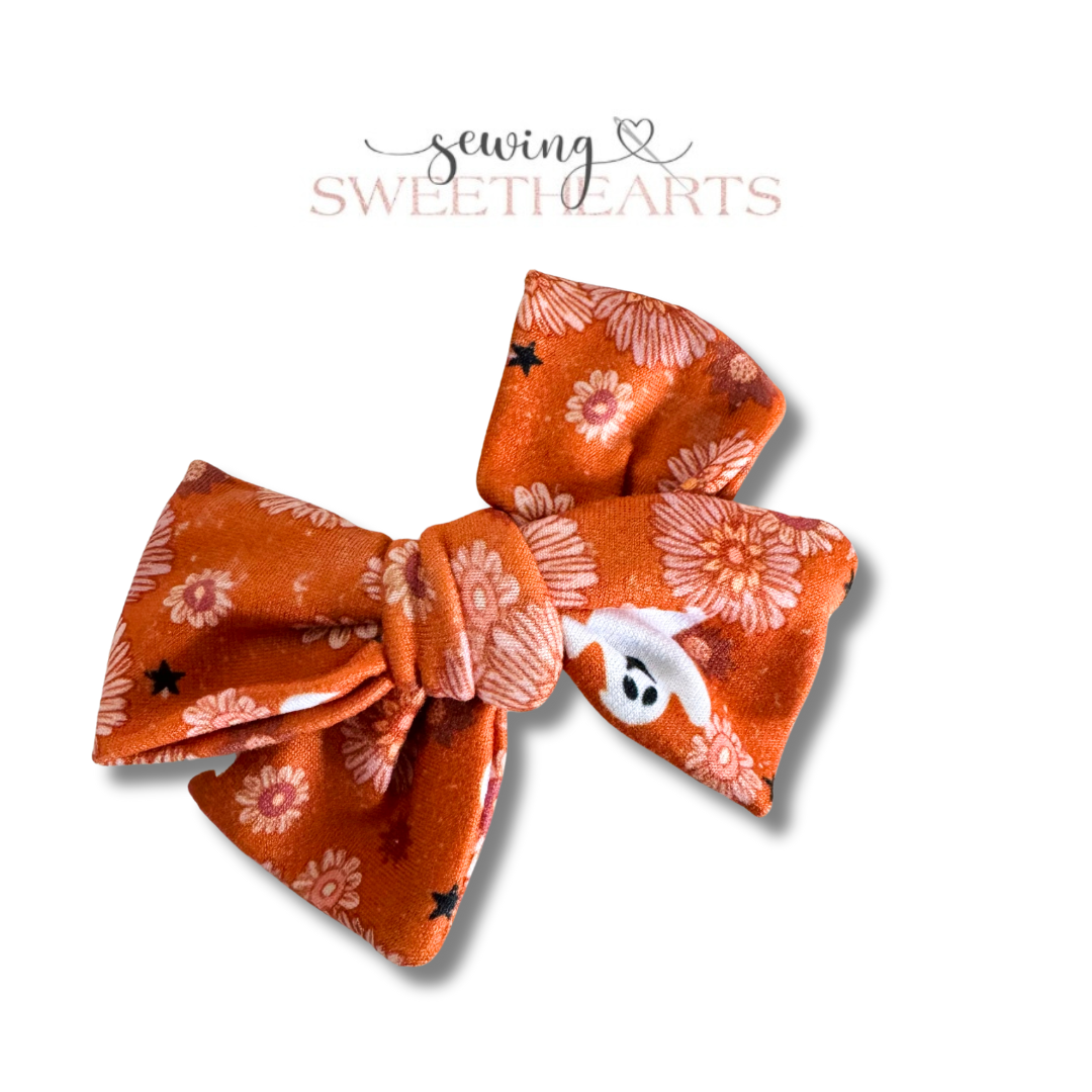 Boho Ghosts Bow  Sewing Sweethearts   