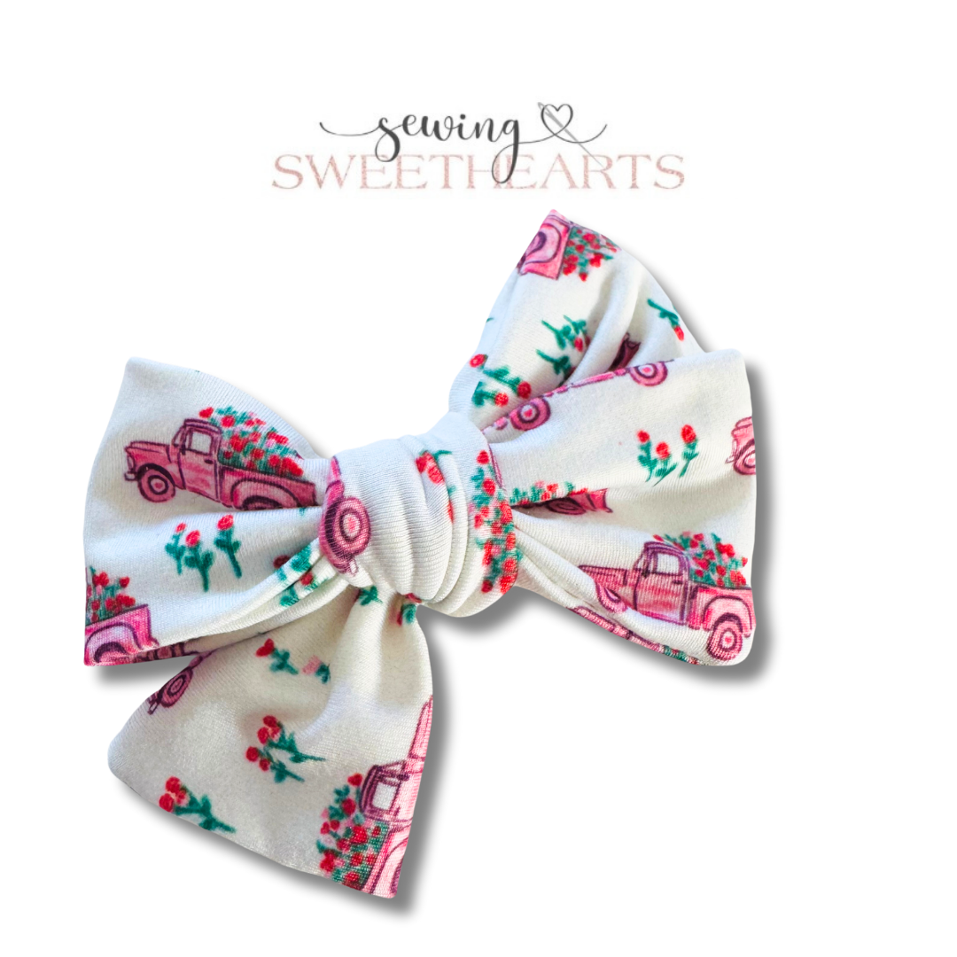 Flower Trucks Bow Sewing Sweethearts