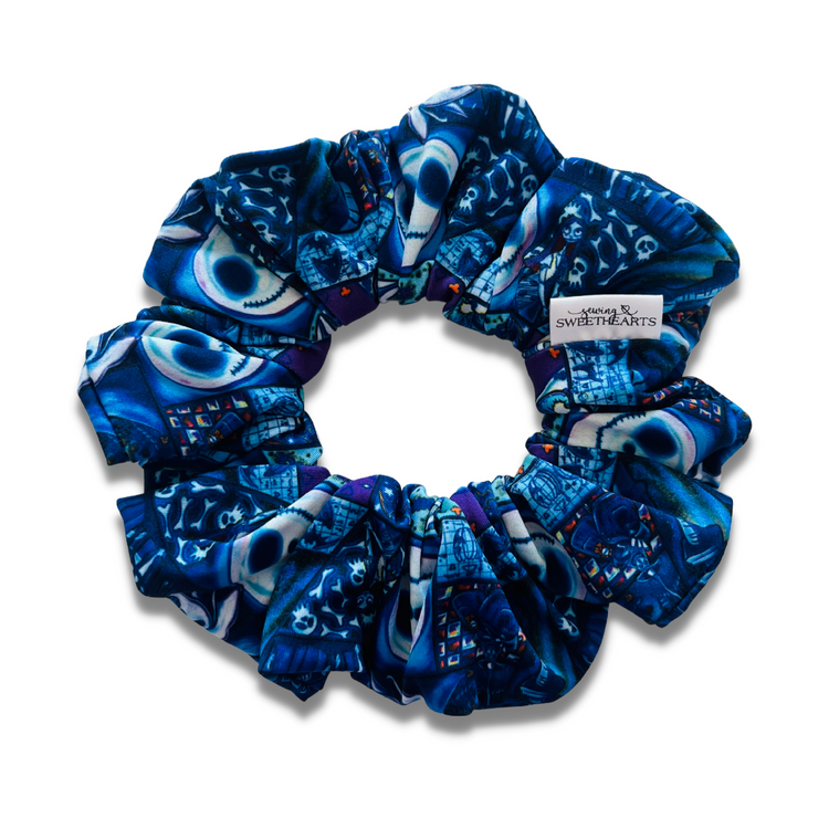 Blue Nightmare Scrunchie  Sewing Sweethearts   