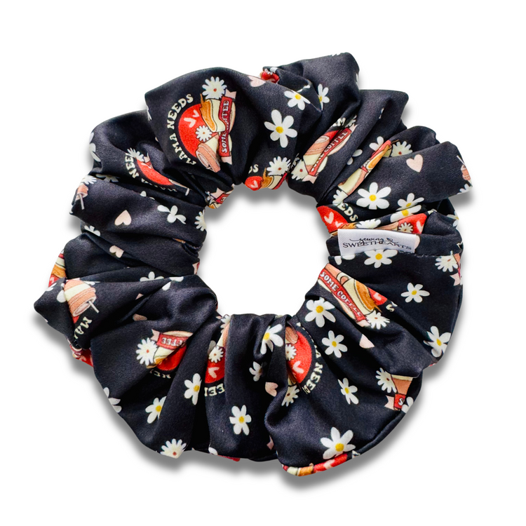 Mama Needs Some Coffee Scrunchie  Sewing Sweethearts   