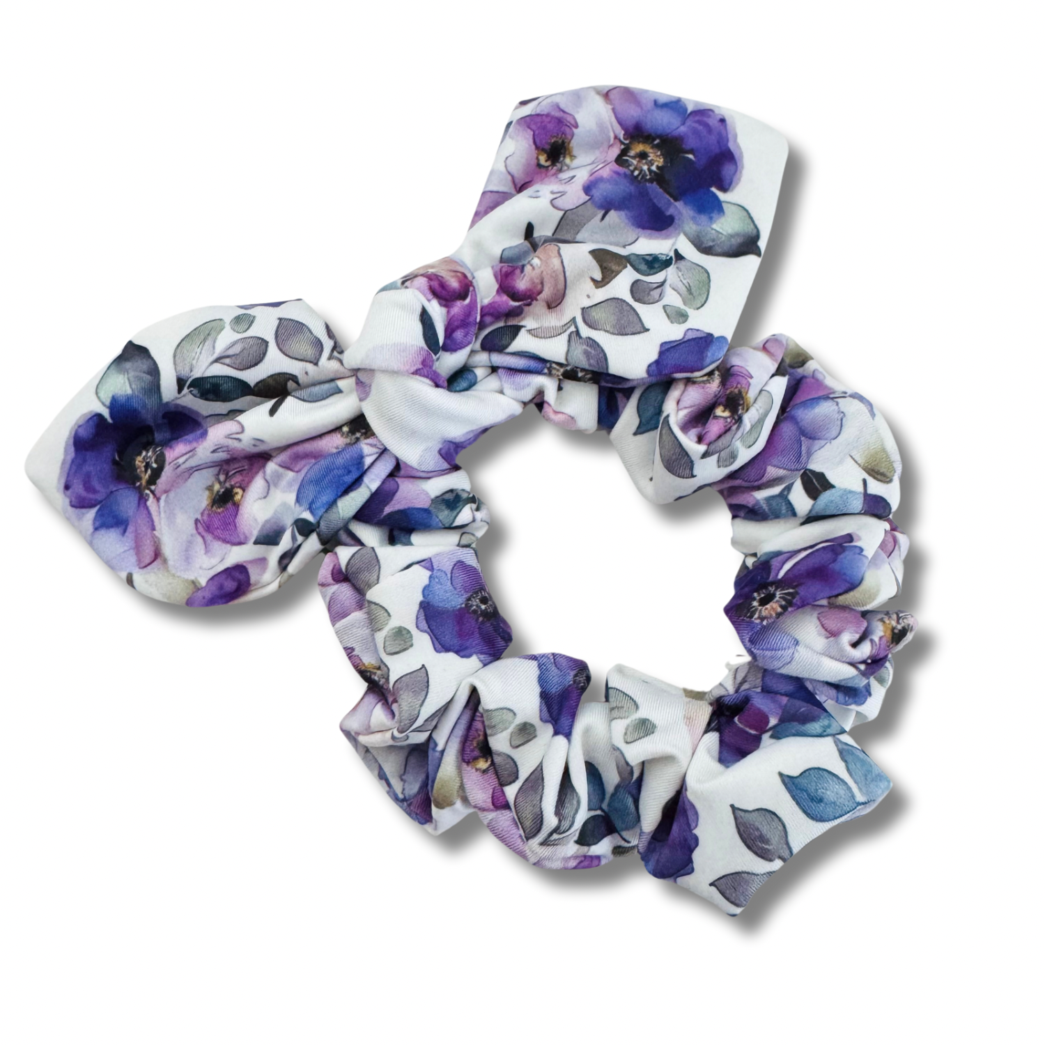 Violet Garden Bow Scrunchie Sewing Sweethearts