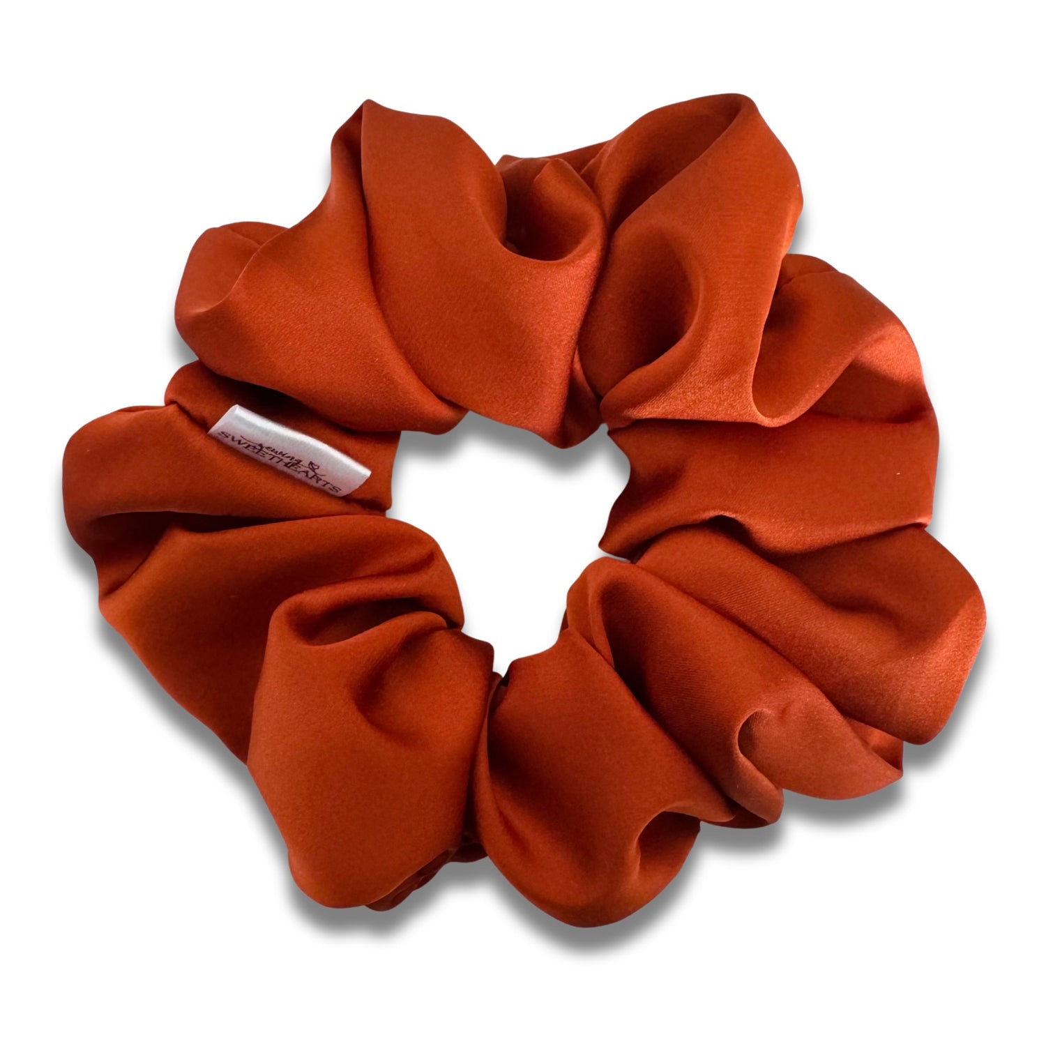 Cinnamon Satin Scrunchie  Sewing Sweethearts   