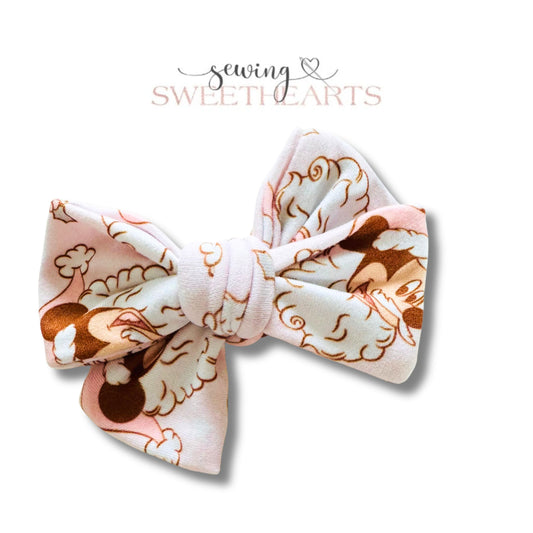 Santa Mouse Bow  Sewing Sweethearts   