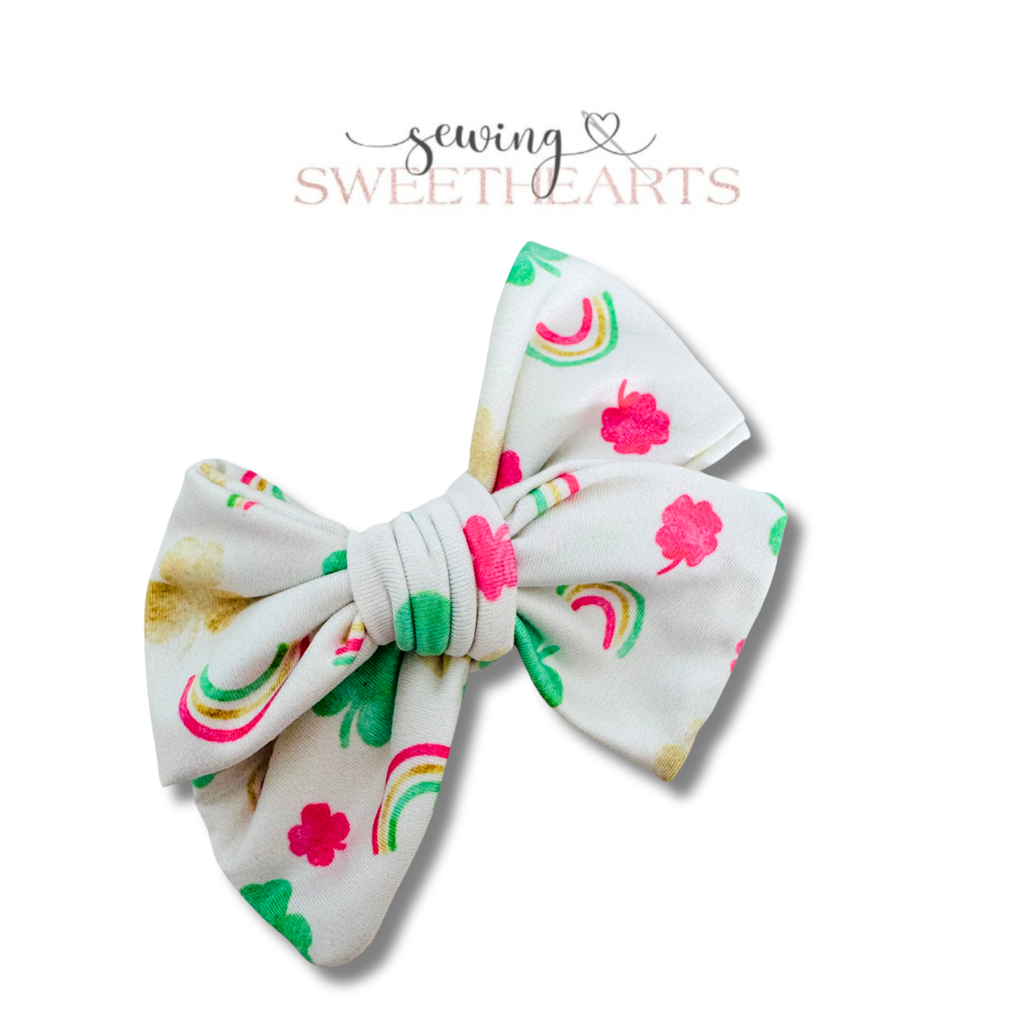 Clover Rainbow Bow Sewing Sweethearts