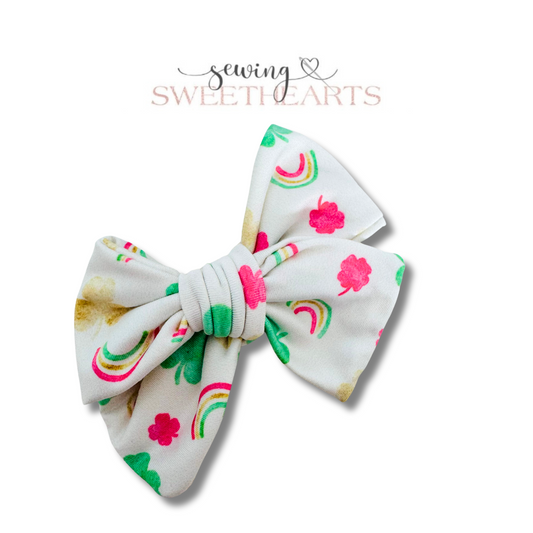 Clover Rainbow Bow Sewing Sweethearts