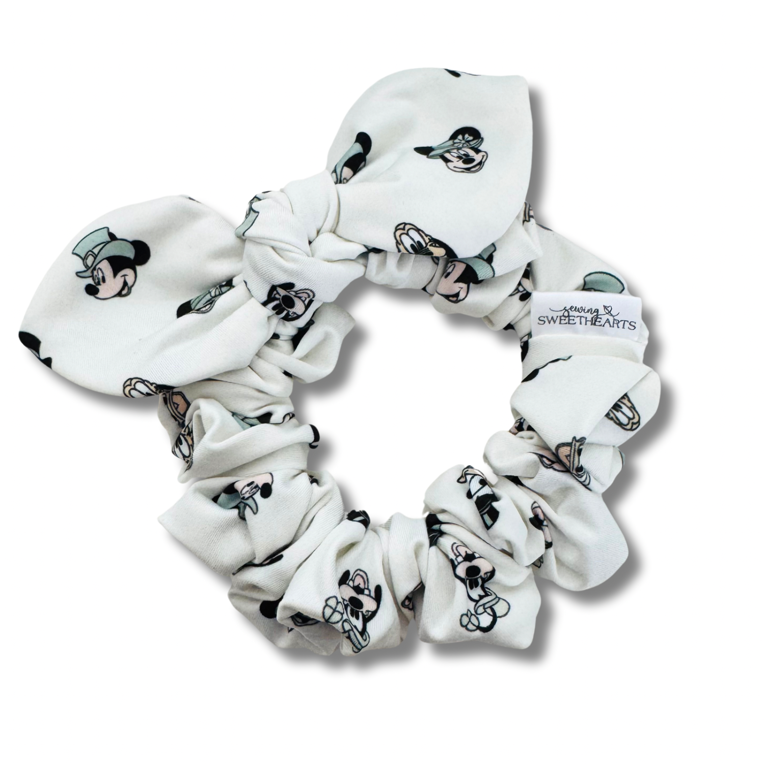 Lucky Mouse Bow Scrunchie Sewing Sweethearts