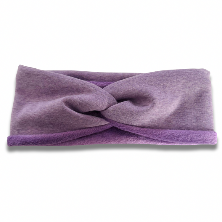 Lilac Alpine Fleece Ear Warmer Sewing Sweethearts