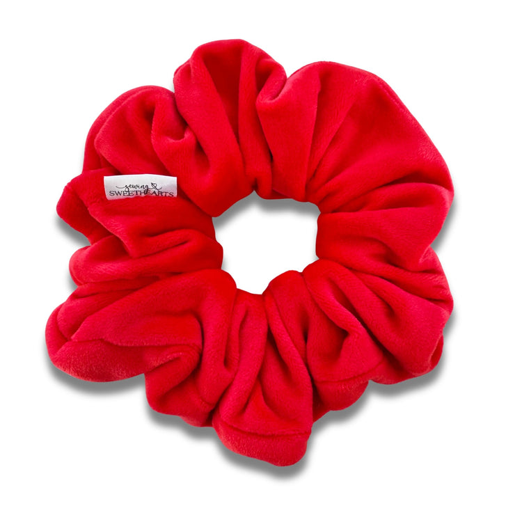 Bright Red Velvet Scrunchie  Sewing Sweethearts   