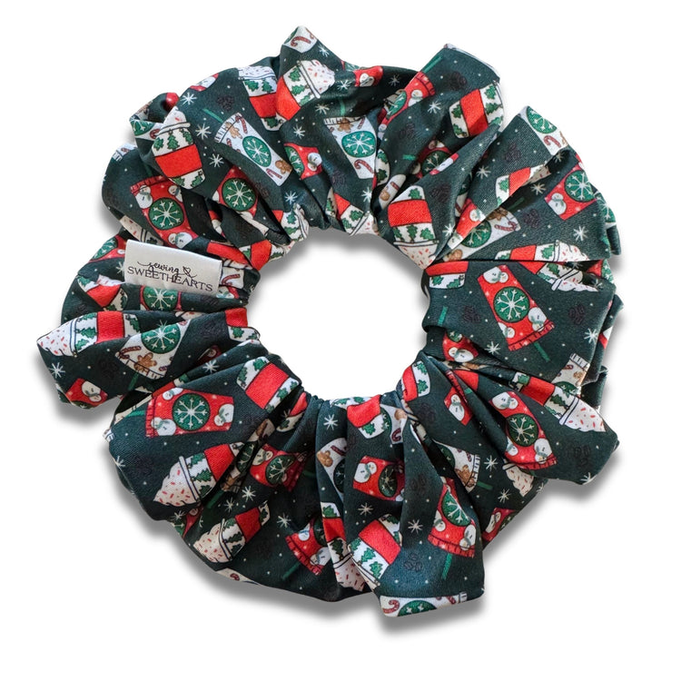 Christmas Coffee Scrunchie  Sewing Sweethearts   