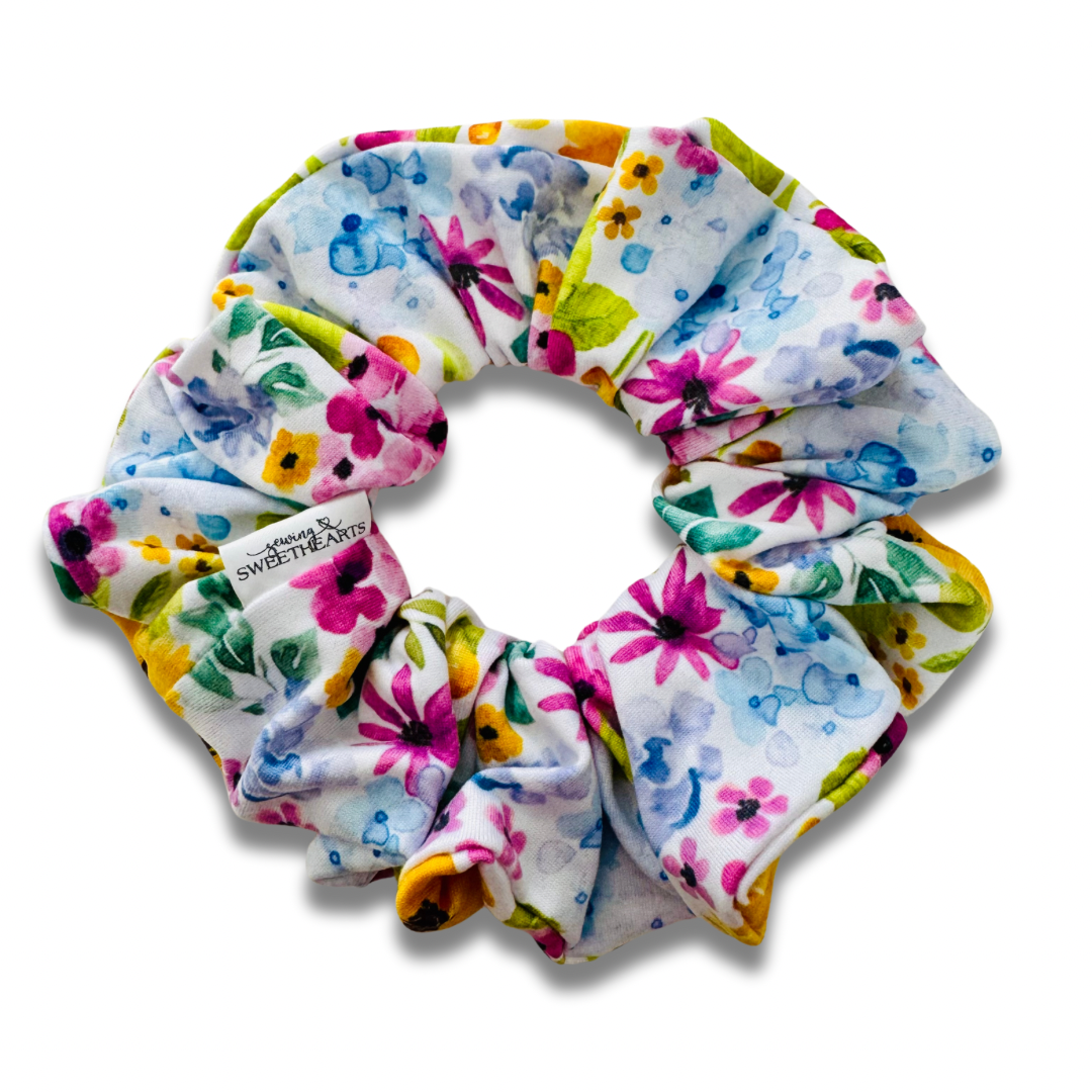 Hello Hydrangea Scrunchie – Sewing Sweethearts