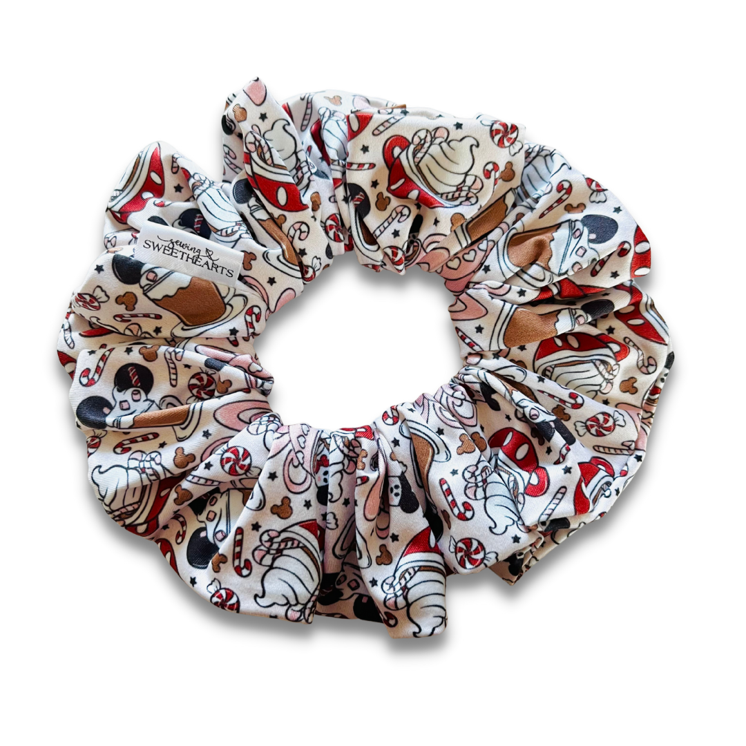 Christmas Coffee Mouse Scrunchie  Sewing Sweethearts   