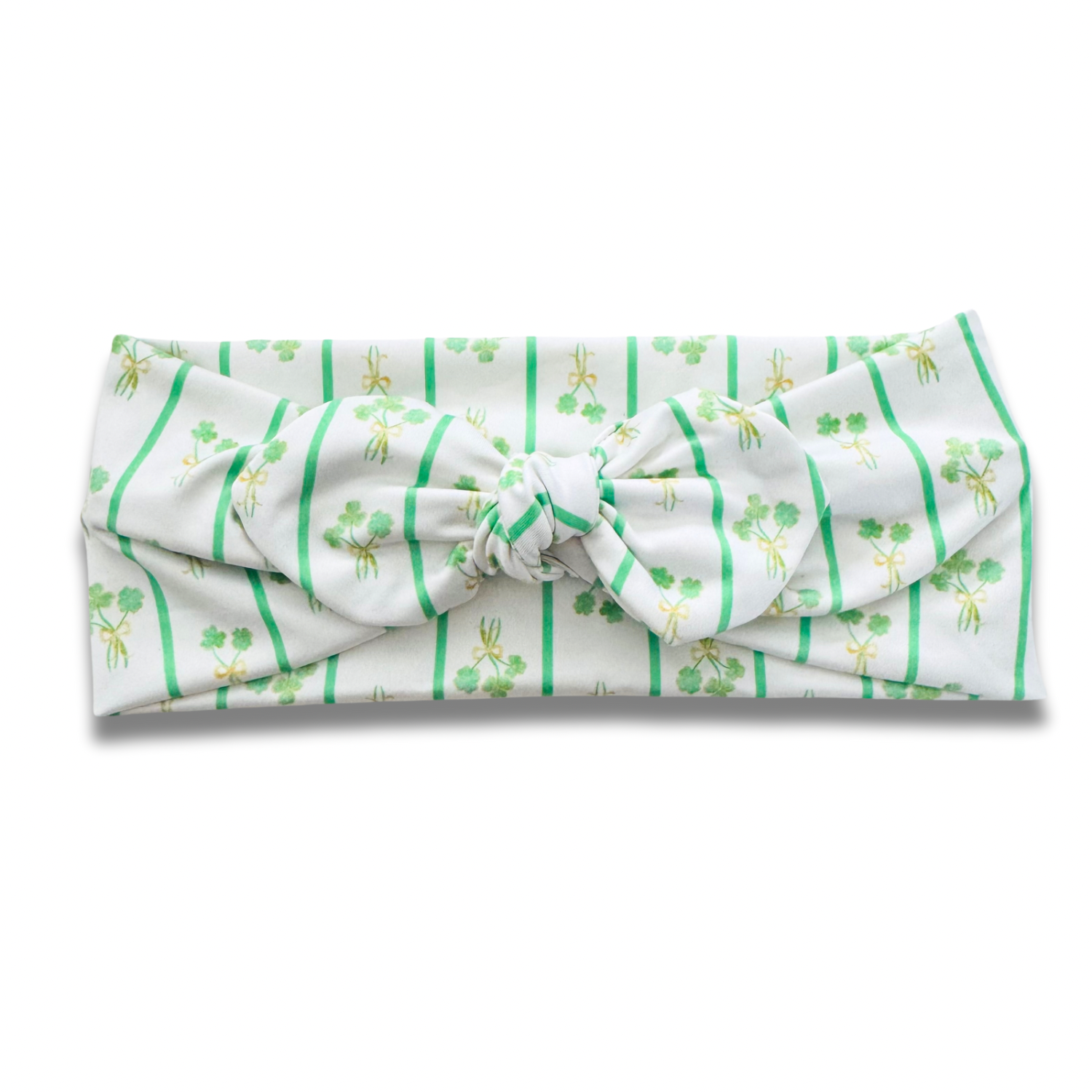 Shamrock Stripe Sweetheart Headband (or removable tie option) Sewing Sweethearts Sweetheart with Removable Tie