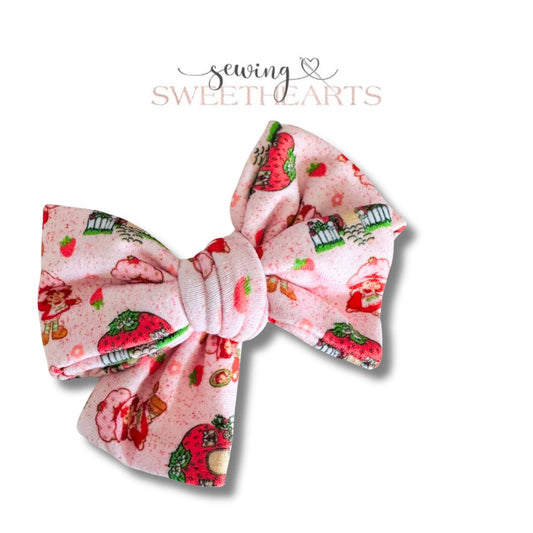 Strawberry Girl Bow Sewing Sweethearts