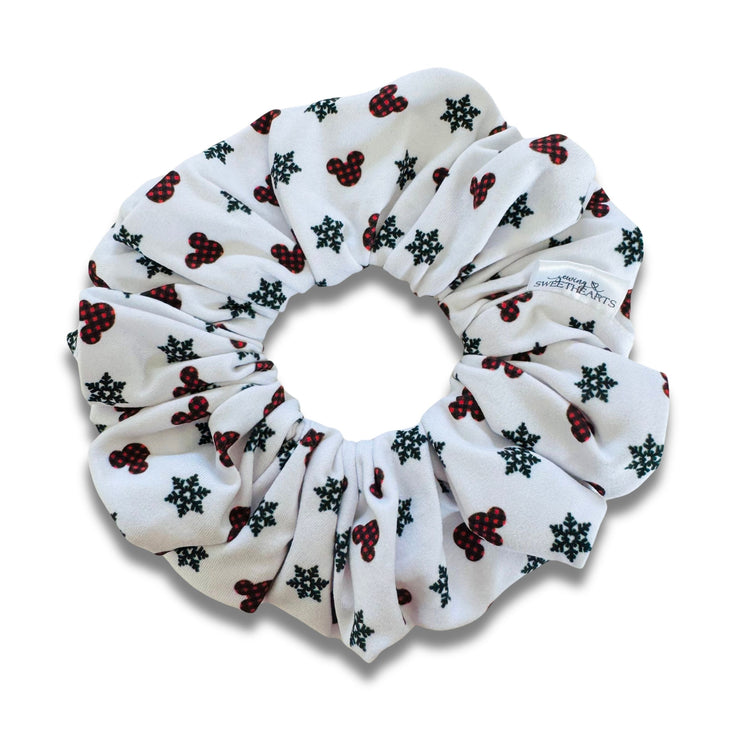 Mouse Snowflakes Scrunchie  Sewing Sweethearts   