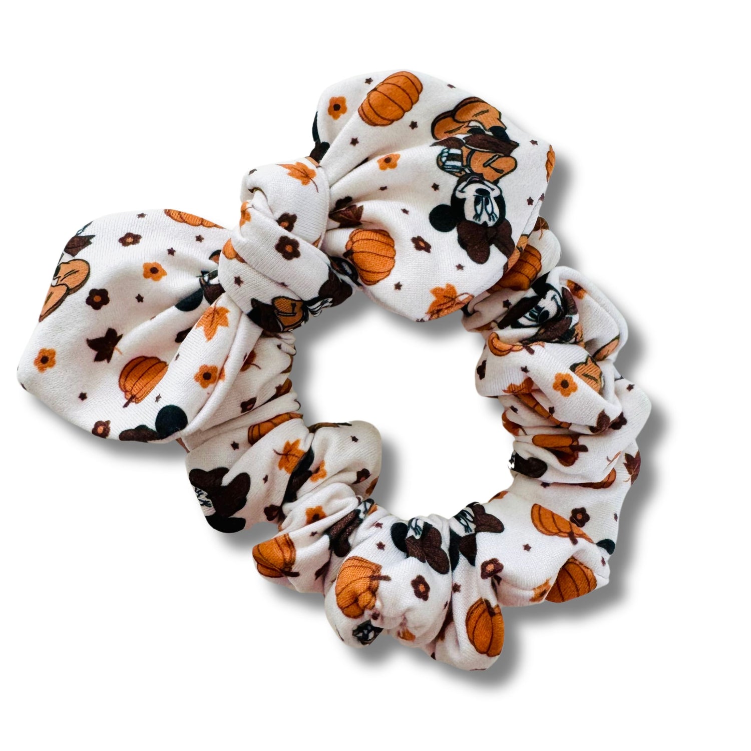 Fall Mouse Girl Bow Scrunchie  Sewing Sweethearts   