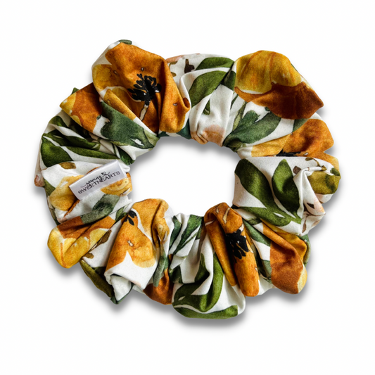 Golden Fall Garden Scrunchie  Sewing Sweethearts   