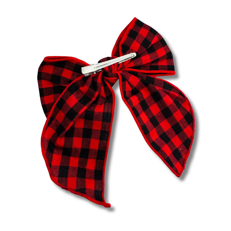 Buffalo Red Sailor Bow  Sewing Sweethearts   