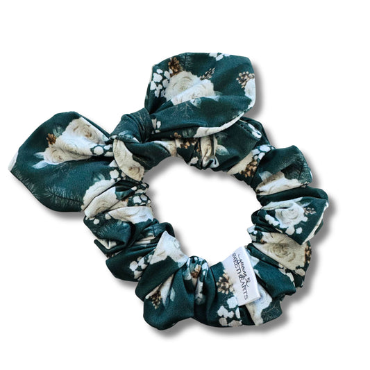 Forest Floral Bow Scrunchie  Sewing Sweethearts   