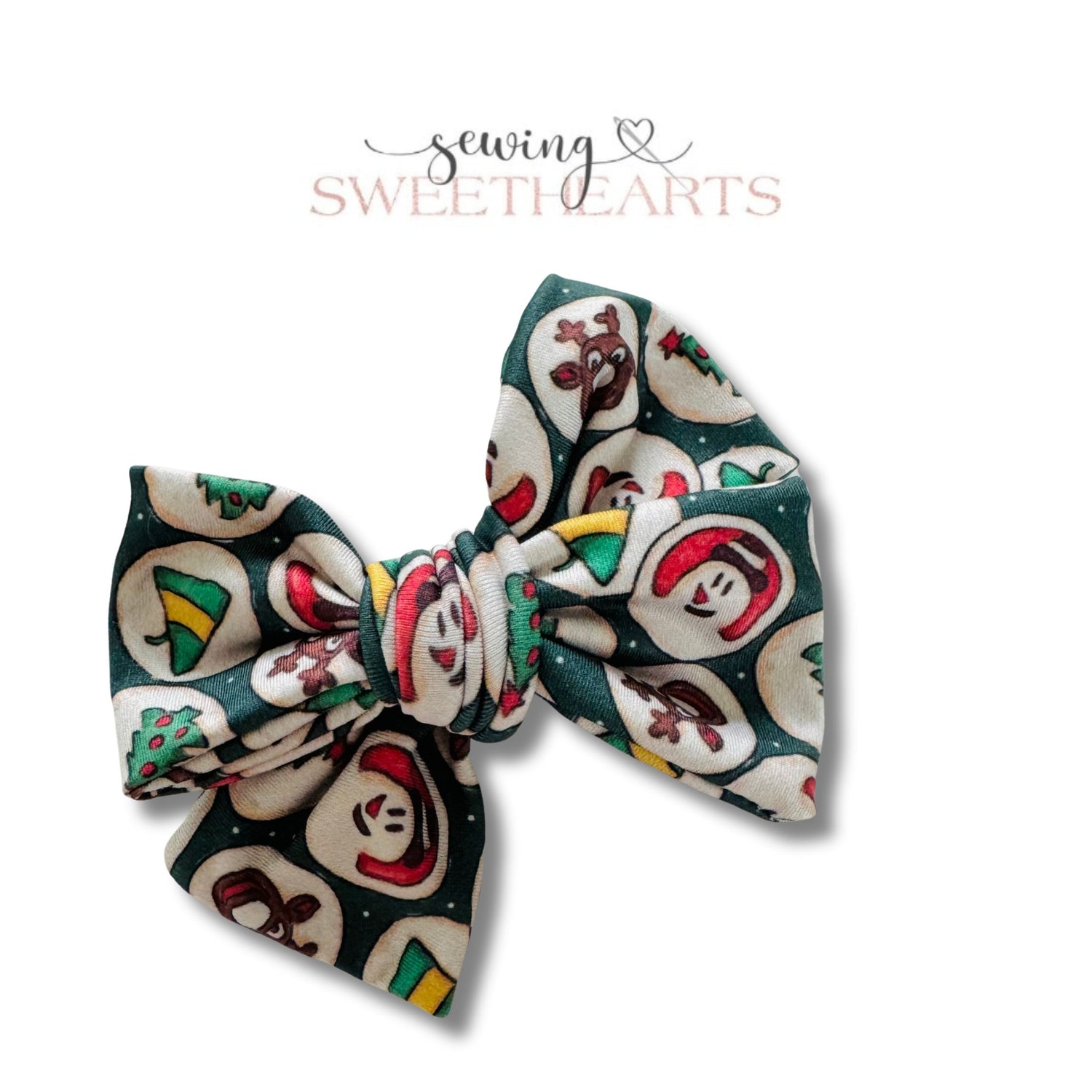 Christmas Cookies Bow  Sewing Sweethearts   