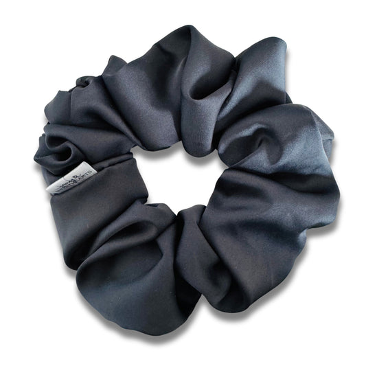 Charcoal Satin Scrunchie  Sewing Sweethearts   