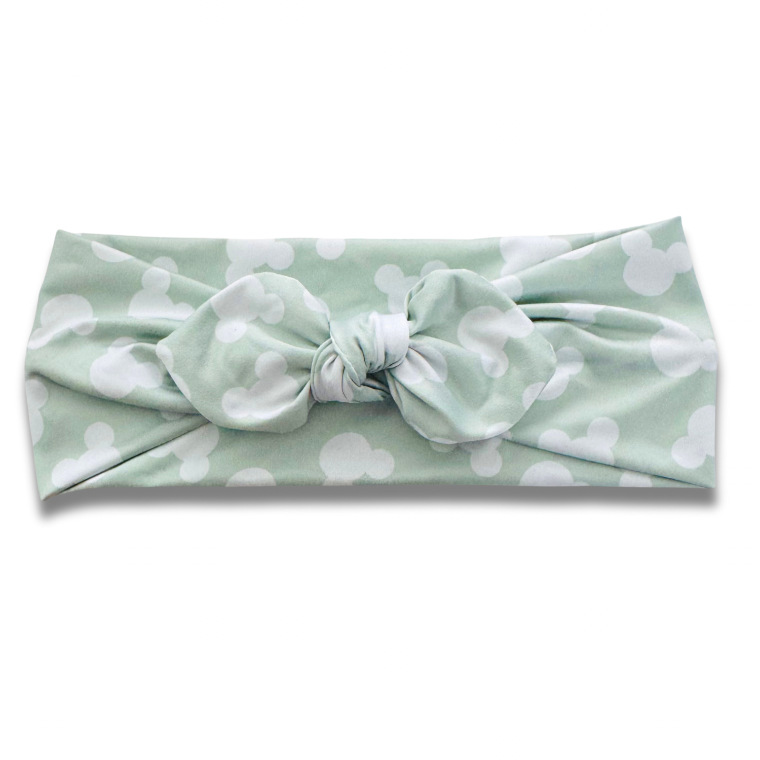 Sage Mouse Sweetheart Headband (or removable tie option) Sewing Sweethearts Sweetheart with Removable Tie