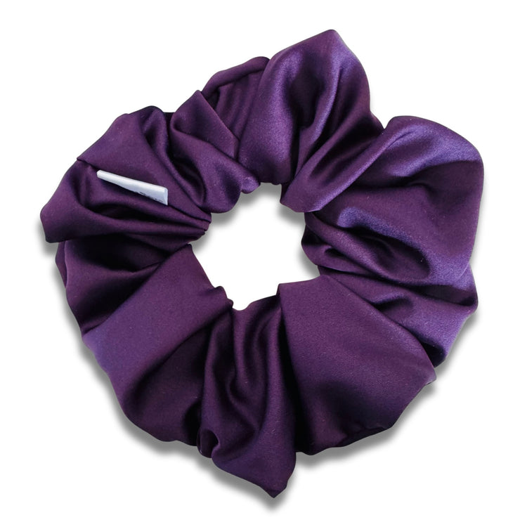 Dark Purple Satin Scrunchie  Sewing Sweethearts   