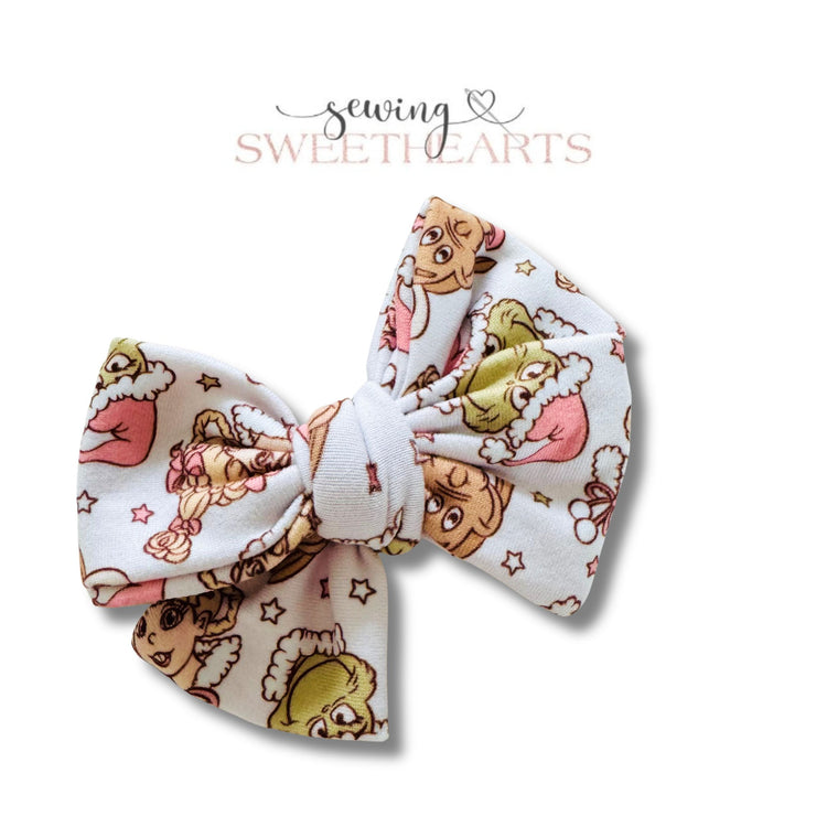 Mean One Bow  Sewing Sweethearts   