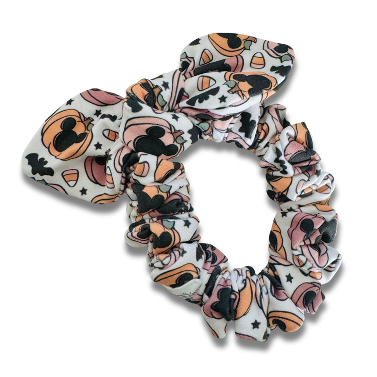 Mouse Pumpkins Bow Scrunchie  Sewing Sweethearts   