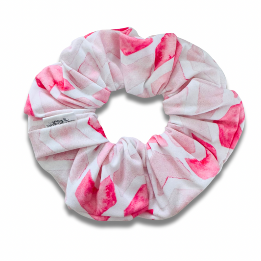 Pink Chevron Scrunchie Sewing Sweethearts