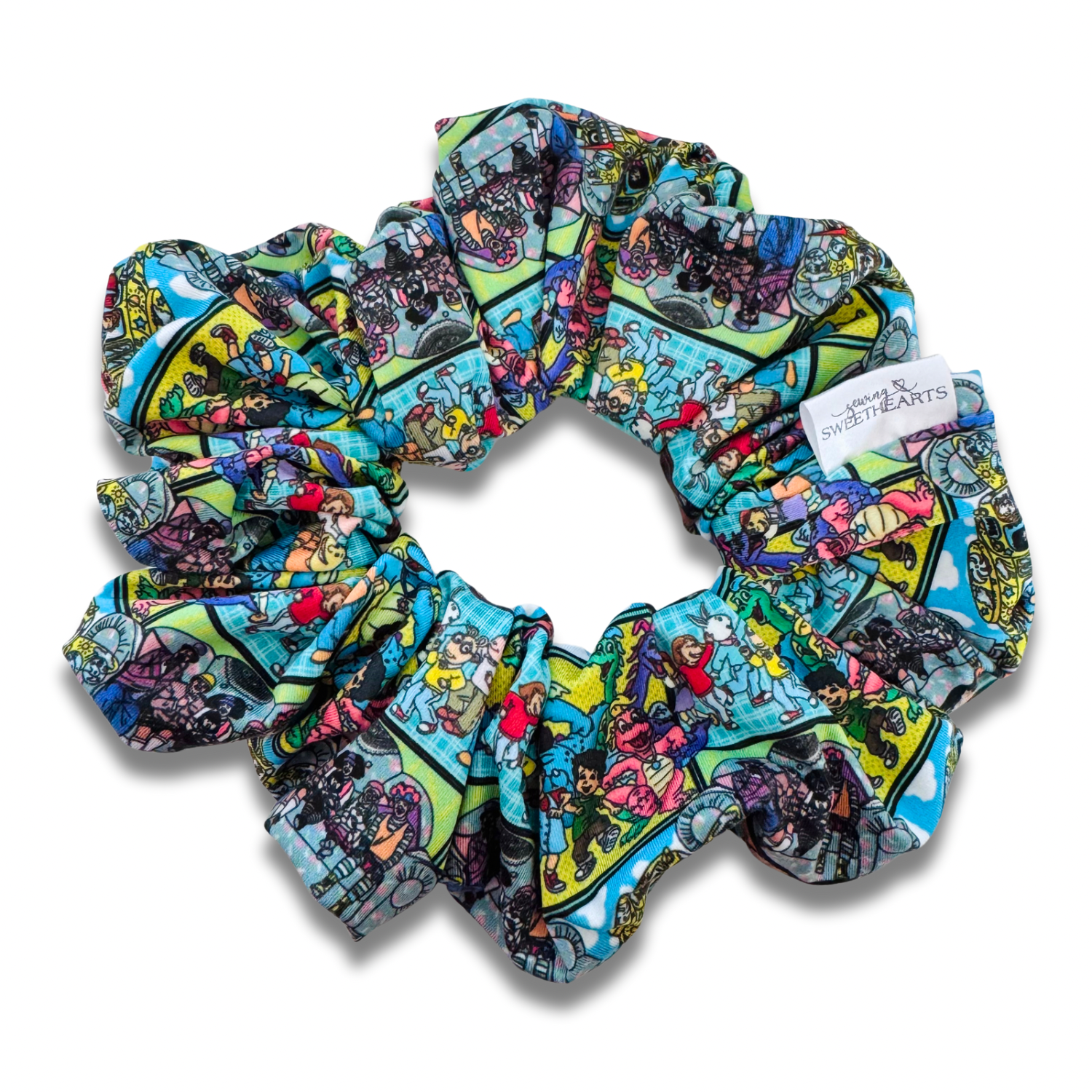 Childhood Cartoons Scrunchie Sewing Sweethearts