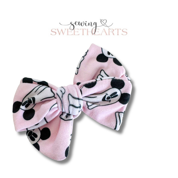 Mouse Ghosts Bow  Sewing Sweethearts   