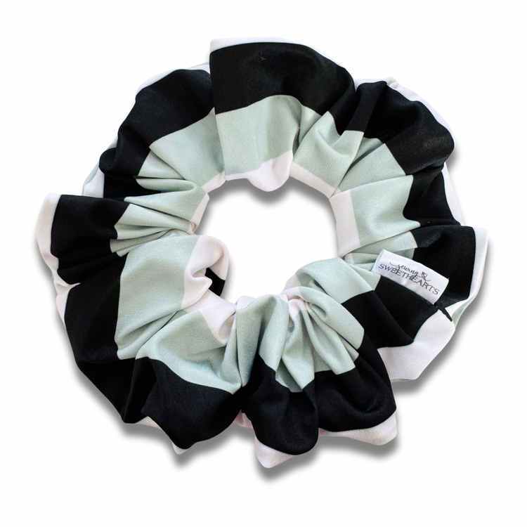 Sage Stripes Scrunchie Sewing Sweethearts