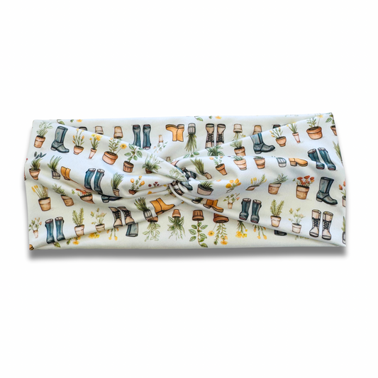 Gardening Sweetheart Headband (or removable tie option) Sewing Sweethearts Sweetheart